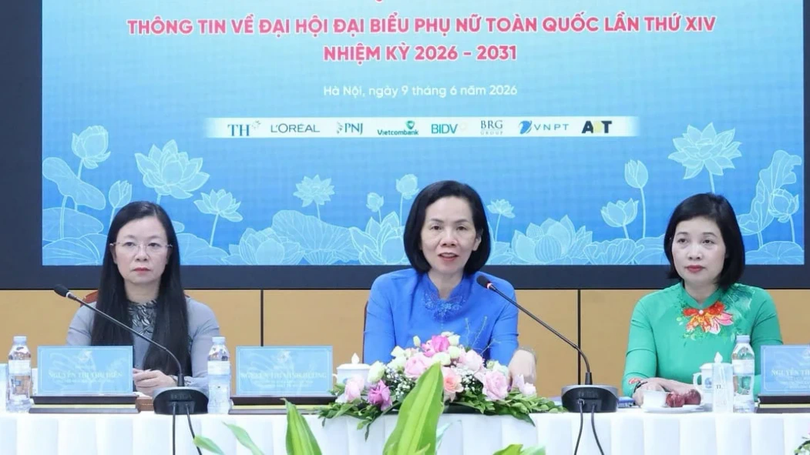 Ngày 17-18/6 diễn ra Đại hội đại biểu Phụ nữ toàn quốc lần thứ XIV