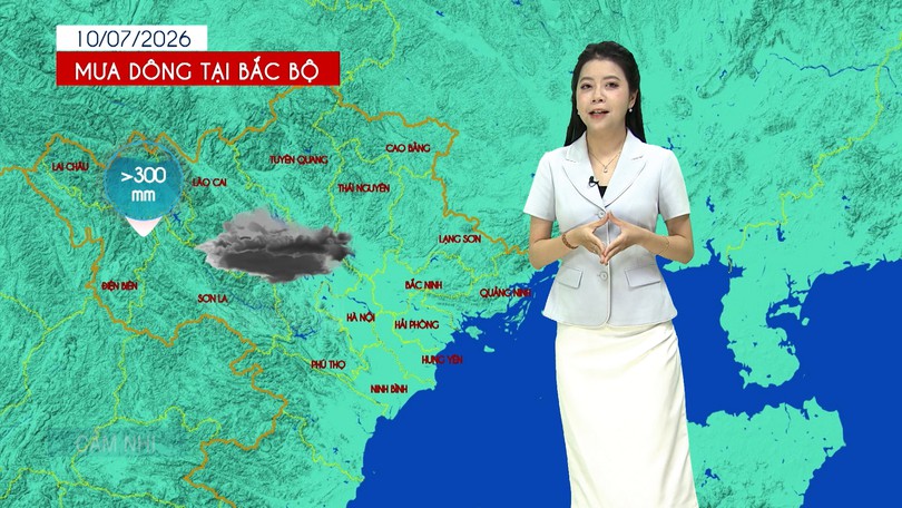 Dự báo thời tiết trưa | 10/07/2026