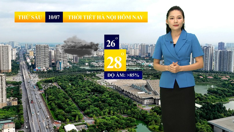 Dự báo thời tiết sáng | 10/07/2026