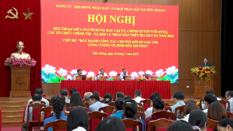 Xã Tiến Thắng đối thoại về thúc đẩy chuyển đổi số gắn với môi trường