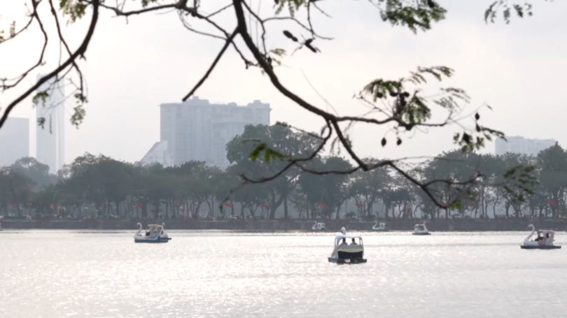 Sắc hè dịu dàng bên hồ Trúc Bạch