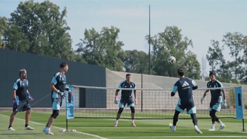 Argentina tập buổi đầu tiên ở New Jersey