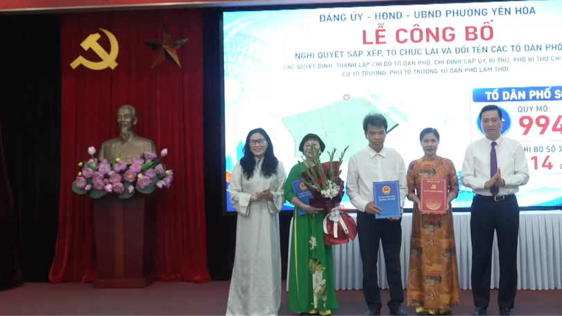 Các xã, phường kiện toàn tổ chức sau sắp xếp thôn, tổ dân phố
