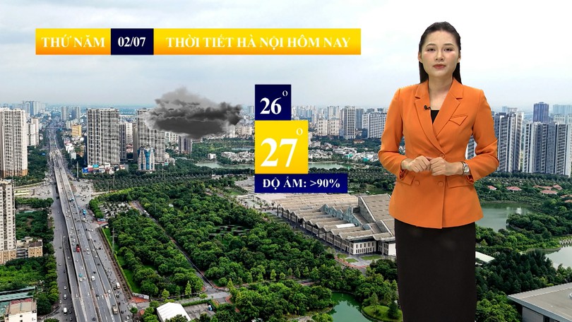 Dự báo thời tiết sáng | 02/07/2026