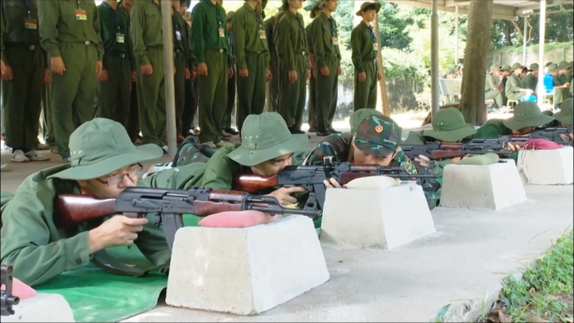 Nơi bản lĩnh sinh viên được tôi luyện giữa môi trường quân ngũ
