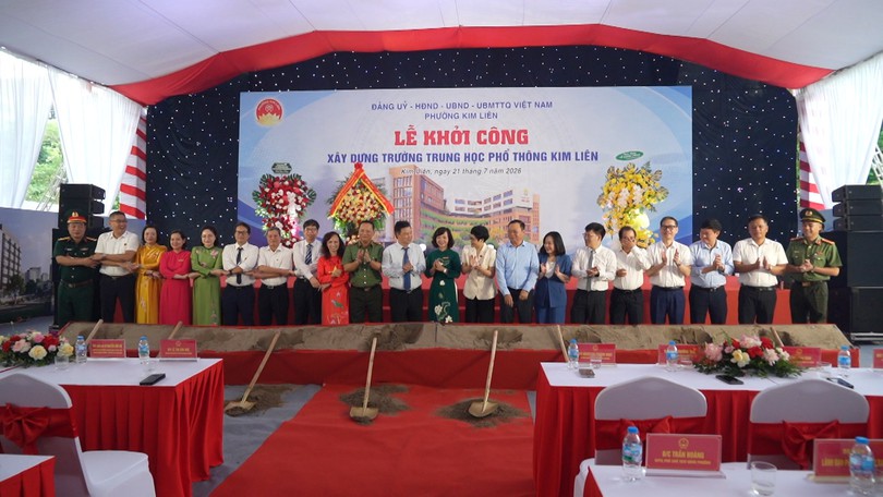 Khởi công dự án Trường THPT Kim Liên