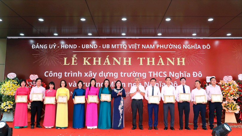 Phường Nghĩa Đô khánh thành hai công trình trường học