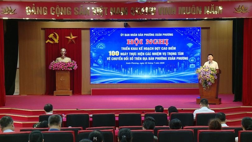 Phường Xuân Phương: Phát động 100 ngày cao điểm chuyển đổi số