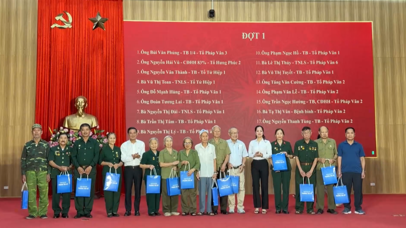 Phường Yên Sở gặp mặt tri ân gia đình thương binh liệt sĩ