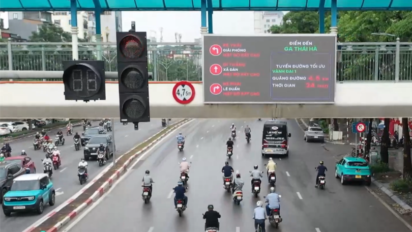 Màn hình LED giao thông giúp người dân chủ động tránh ùn tắc