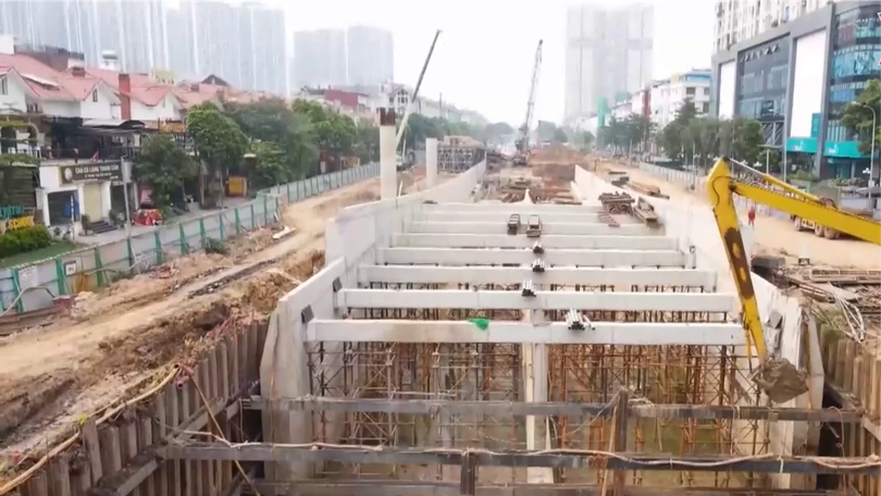 3 ca, 4 kíp thi công nút giao Vành đai 3.5