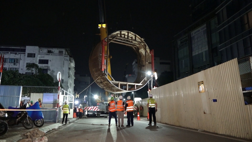 Tuyến Metro số 5 Hà Nội bắt đầu thi công ngầm