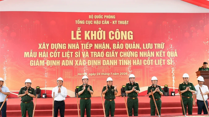 Khởi công Trung tâm lưu trữ mẫu ADN Liệt sĩ