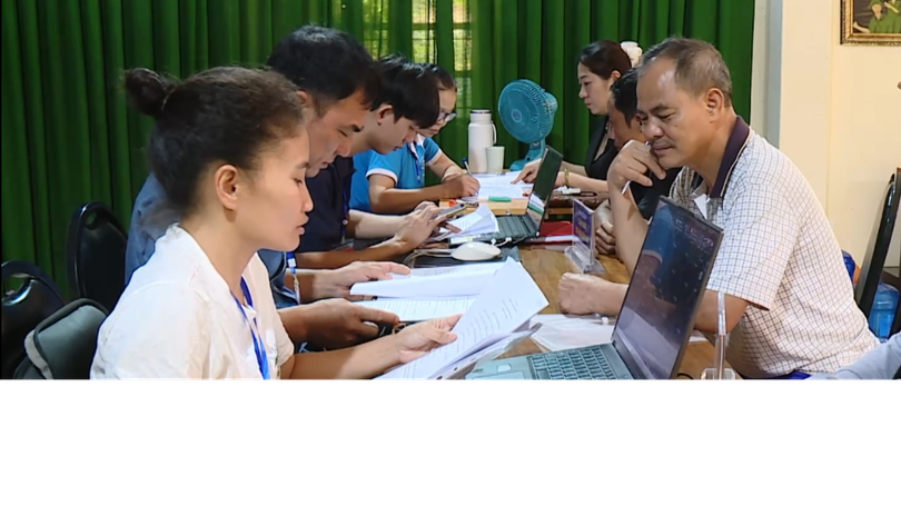 Xã Kim Anh tăng tốc làm sạch dữ liệu đất đai