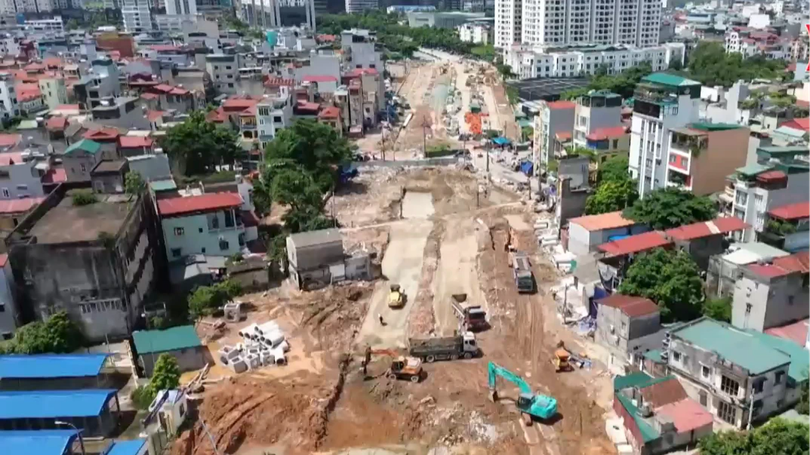 Phường Xuân Đỉnh đẩy nhanh tiến độ hoàn thành tuyến đường số 5
