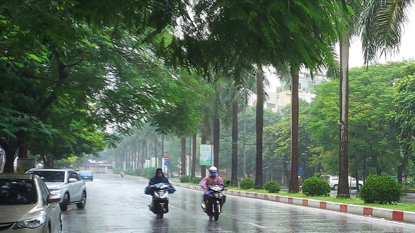 Hà Nội có mưa vừa, mưa to và dông cục bộ