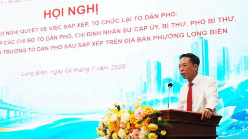 Phường Long Biên công bố 25 tổ dân phố sau sắp xếp