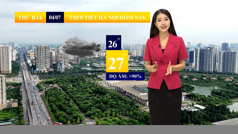 Dự báo thời tiết sáng | 04/07/2026