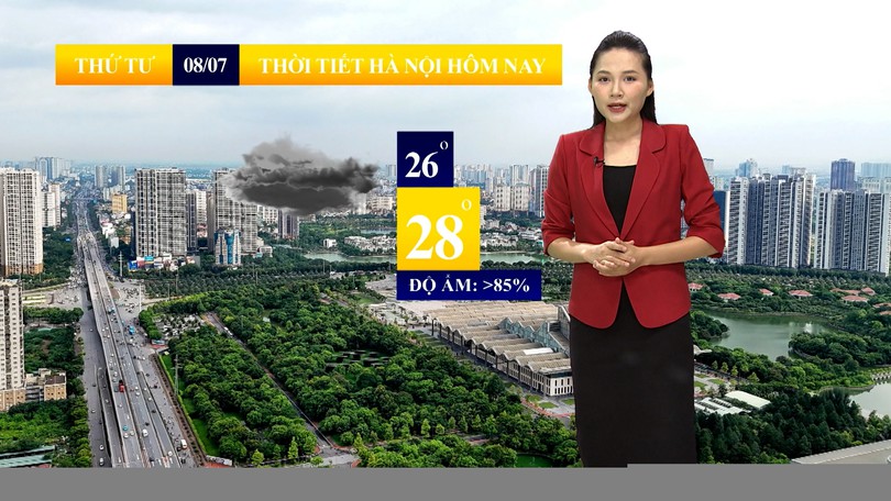 Dự báo thời tiết sáng | 08/07/2026