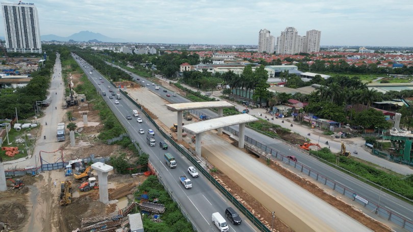 Hà Nội điều chỉnh giao thông tại nút giao Vành đai 3,5 - Đại lộ Thăng Long