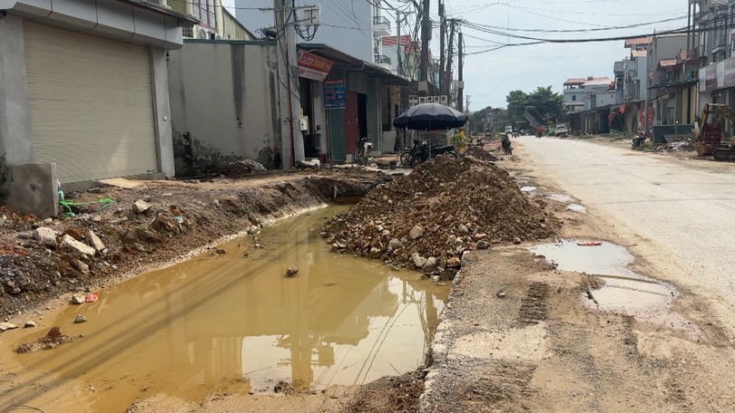 Thi công đường tỉnh 429 gây mất an toàn giao thông