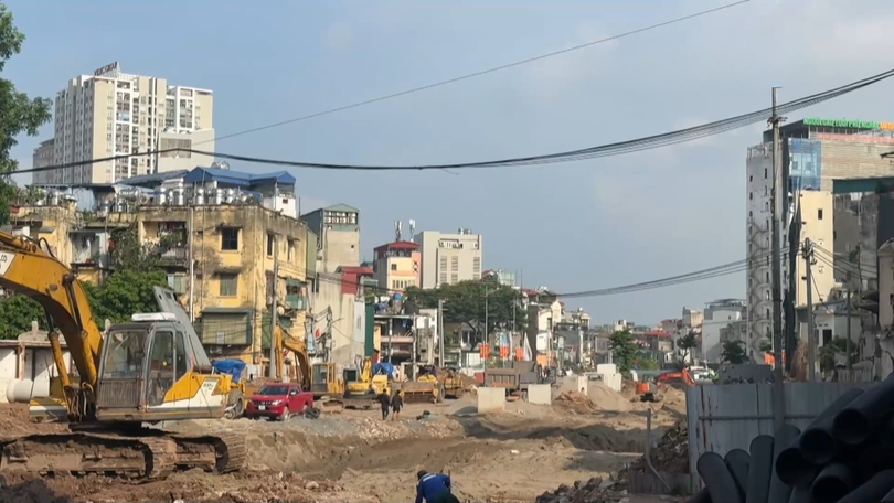 Dự án đường Vành đai 2,5 đoạn Nguyễn Trãi - Đầm Hồng bước vào giai đoạn nước rút