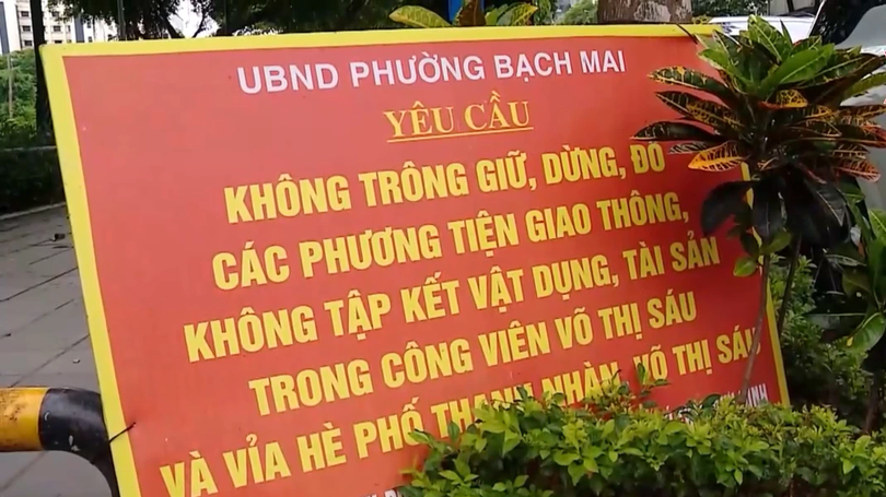 Phường Bạch Mai lập lại trật tự, xóa bãi xe tự phát