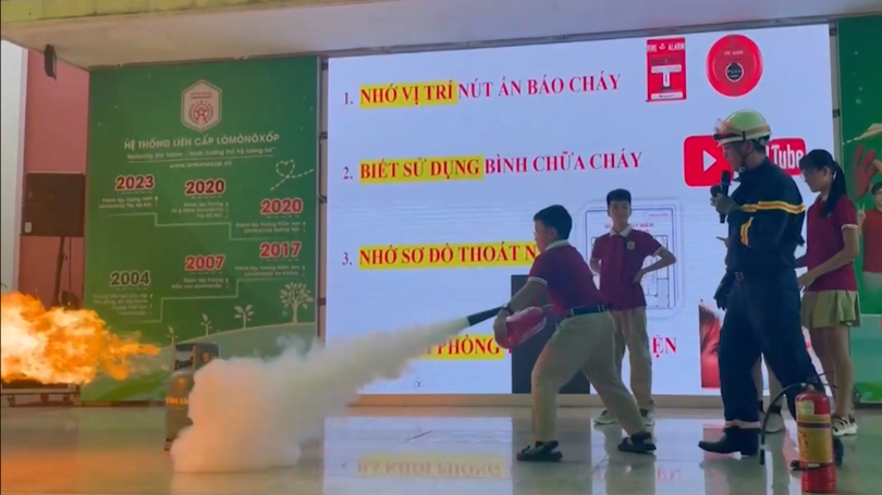 Đảm bảo PCCC để xây dựng môi trường học đường an toàn