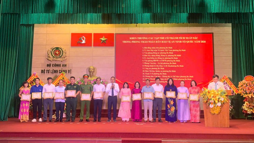 Phường Ba Đình đẩy mạnh 'Toàn dân bảo vệ an ninh Tổ quốc'
