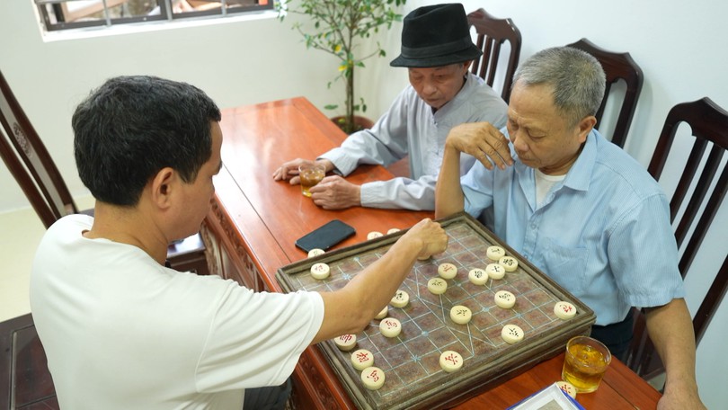 Buổi sáng tại nhà văn hóa thôn Vạn Điểm