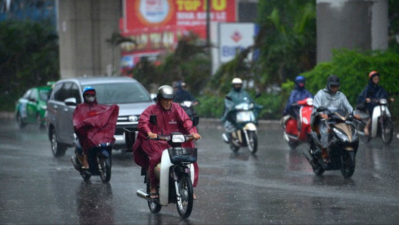 Cảnh báo mưa lớn khu vực thành phố Hà Nội