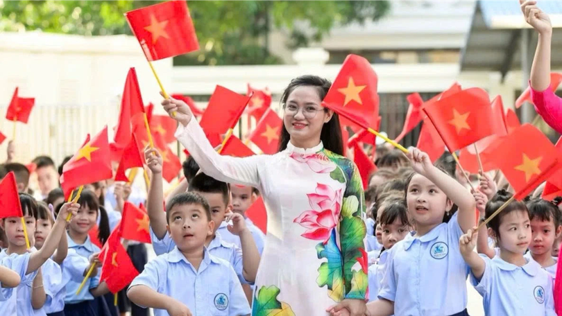 Ngày khai giảng hướng về những ngôi trường mới nơi biên giới