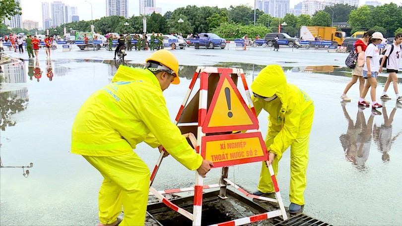 Hà Nội: Nhiều tuyến phố không phát sinh điểm úng ngập do mưa