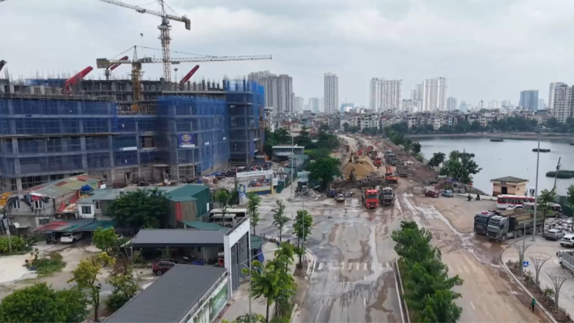 Phường Khương Đình duy trì vệ sinh môi trường tuyến Vành đai 2,5