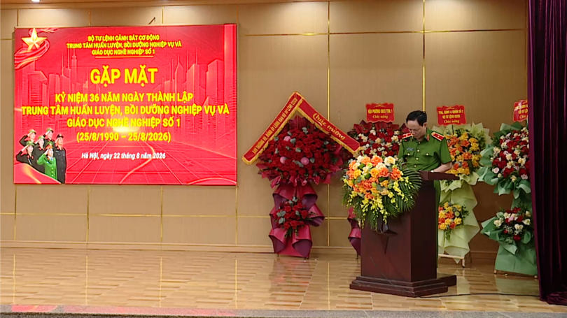 36 năm rèn quân tinh nhuệ tại trung tâm huấn luyện cảnh sát cơ động