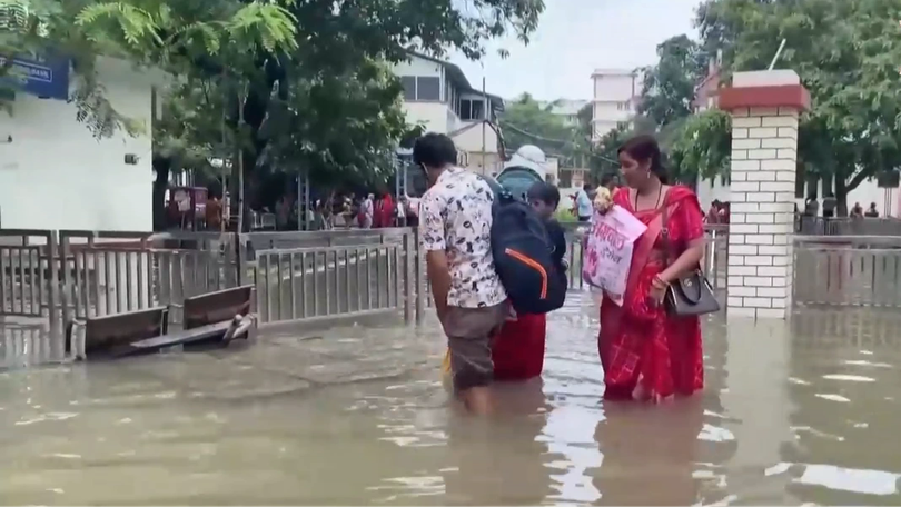 Mưa lớn gây ngập trên diện rộng tại miền Bắc Ấn Độ
