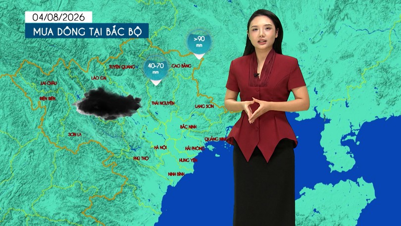 Dự báo thời tiết tối | 04/08/2026