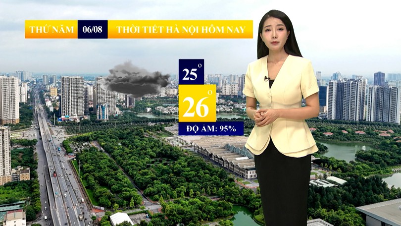 Dự báo thời tiết sáng | 06/08/2026
