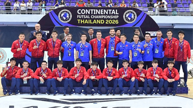 Việt Nam giành ngôi Á quân Continental Futsal 2026