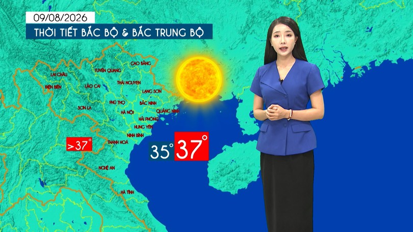 Dự báo thời tiết tối | 09/08/2026