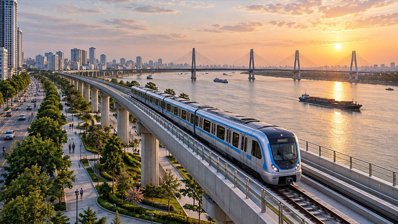 Hà Nội quy hoạch 11 tuyến đường sắt quanh trục sông Hồng