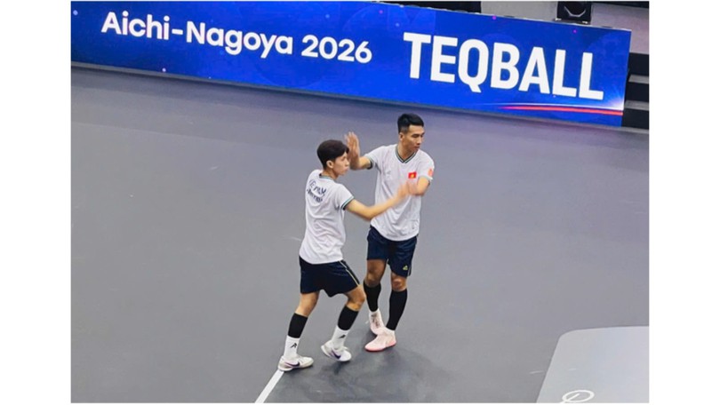 Đôi nam Teqball Việt Nam tranh HCĐ ASIAD 20
