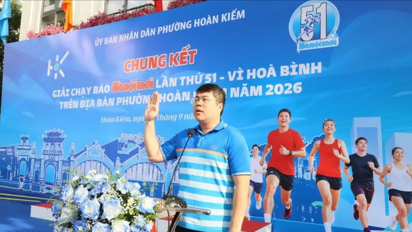 Phường Hoàn Kiếm lan tỏa tinh thần Giải chạy Báo Hà Nội Mới - Vì hòa bình
