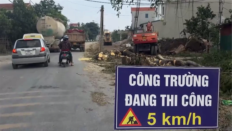 Cập nhật tiến độ thi công Tỉnh lộ 428 - xã Đại Xuyên