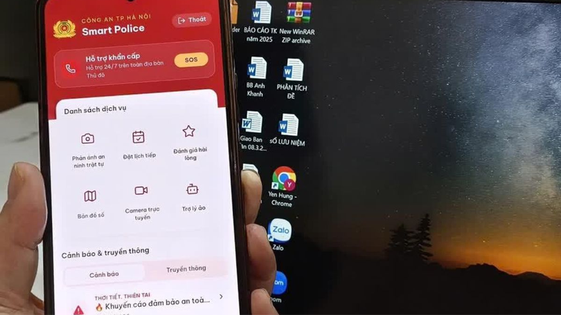 Hanoi Smart Police: Kết nối người dân với lực lượng công an