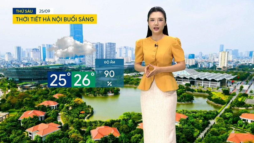 Dự báo thời tiết sáng | 25/09/2026