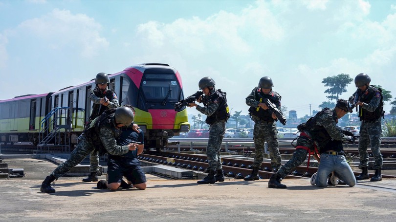 Diễn tập phòng chống khủng bố, bom mìn trên hệ thống Metro