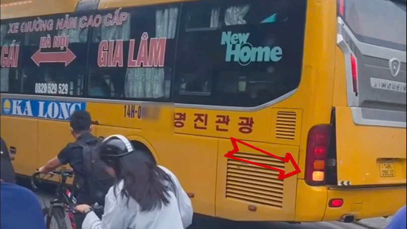 Xử phạt lái xe giường nằm lùi ngược chiều gây nguy hiểm