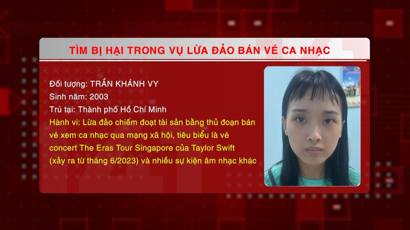 Tìm bị hại trong vụ lừa đảo bán vé ca nhạc