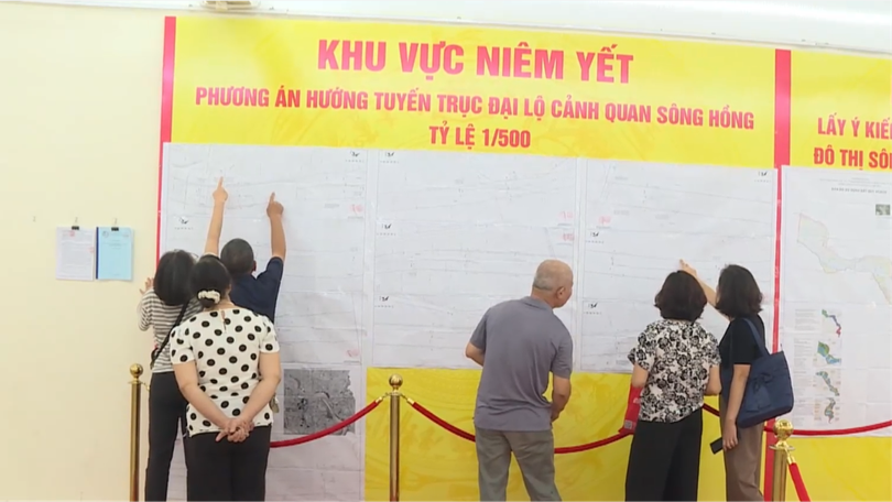 Phường Bồ Đề công khai thông tin về Quy hoạch sông Hồng